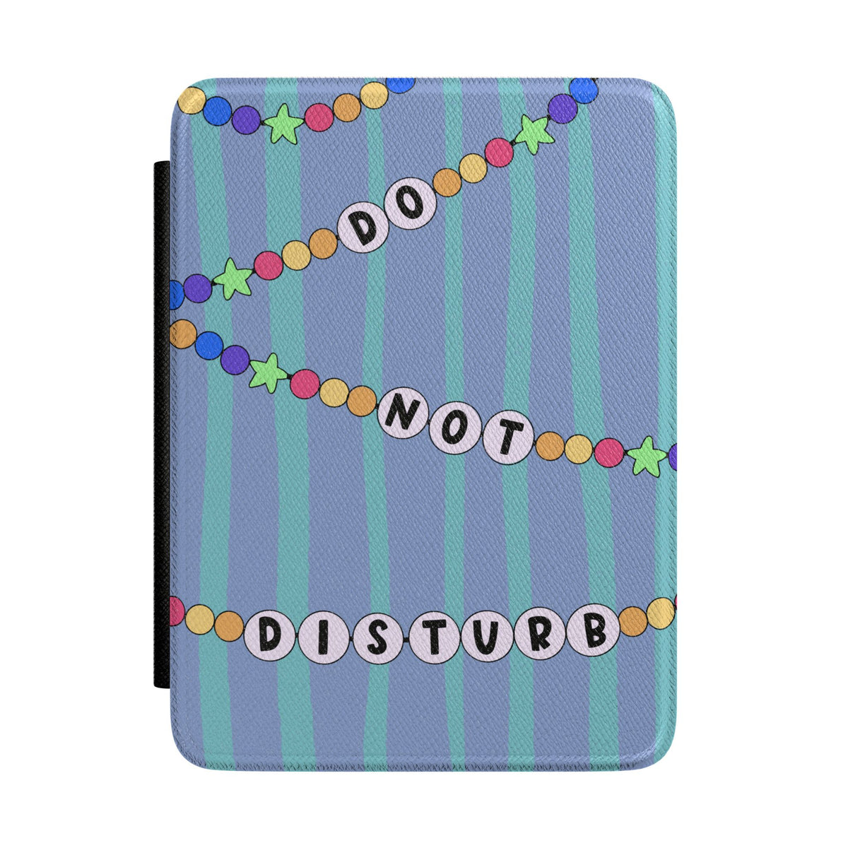 "DO NOT DISTURB" Friendship Bracelet Kindle Case (fits Kindle 12 gen & Colorsoft 2024-2025)