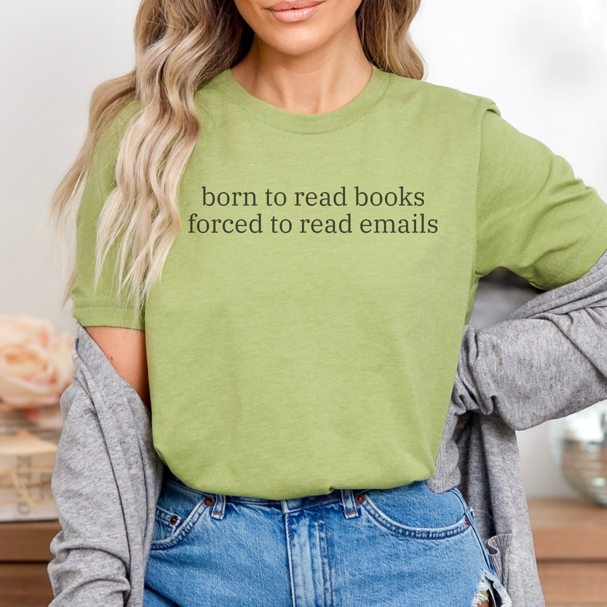 Born to Read Books, Forced to Read Emails Shirt